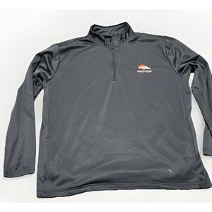 Denver Broncos 1/4-Zip Pullover Sweatshirt 2XL Dunbrooke Navy NFL Team Men's